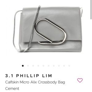 3.1 PHILLIP LIM
Calfskin Micro Alix Crossbody Bag Cement